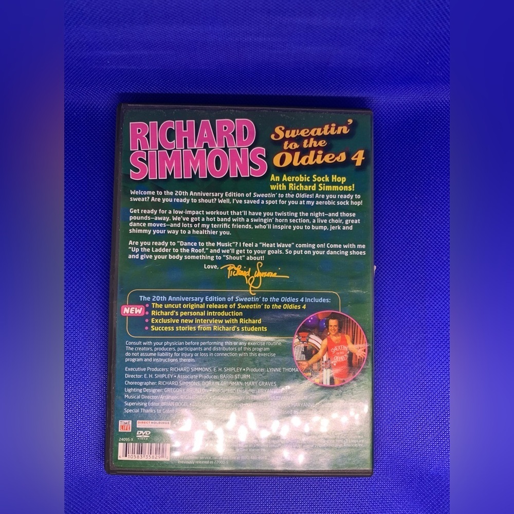 Sweatin to the Oldies 4- DVD. Richard Simmons: Classic Workout DVD - Picture 2 of 2